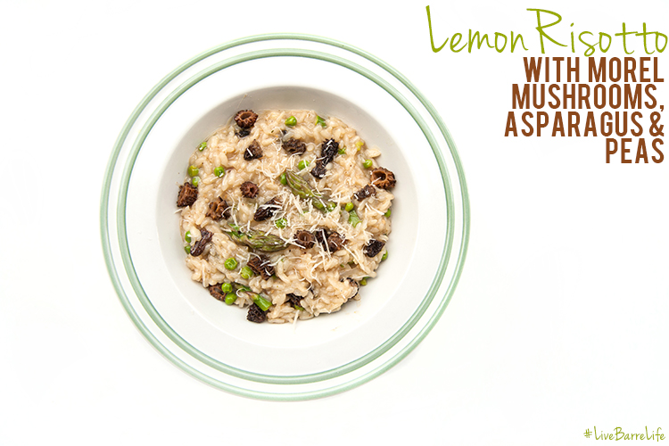 Tasty Tuesday: Recipe – Lemon Risotto with Morel Mushrooms, Asparagus & Peas