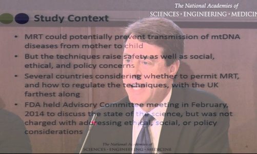 2/3/2016 – Mitochondrial Replacement Techniques: Ethical, Social, and Policy Considerations