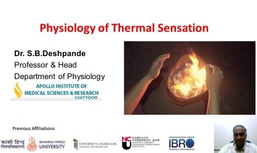 6-Physiology of Thermal Sensations by SB Deshpande