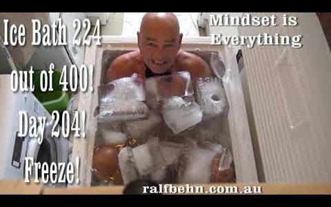 Ice Bath 224  out of 400 this year – Mindset of High Achievers