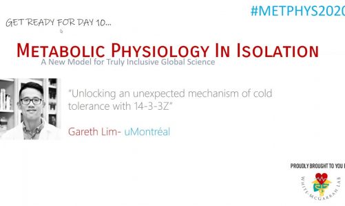 Metabolic Physiology in Isolation #METPHYS2020 DAY 10 Gareth Lim, uMontreal