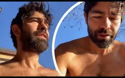 Adrian Grenier gets NAKED to take 'cold plunge' in FRIGID pool