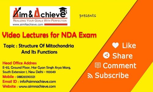 NDA Coaching: Structure Of Mitochondria And Its Functions