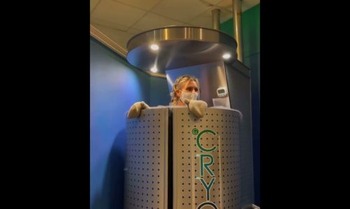 Cryotherapy in action!