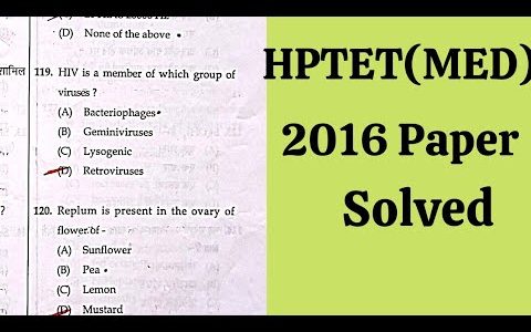 HP TET MEDICAL||2016 || DEC PREVIOUS YEAR QUESTION PAPER||ALL PREVIOUS YEAR QUESTION PAPERs with Pdf