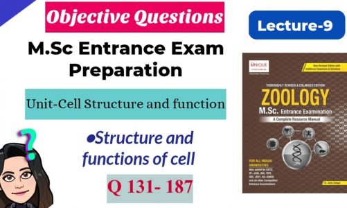 (Last) MCQs-Structure and Functions of cell | M.sc Entrance exam Preparation| Lecture-9| Q: 131-187