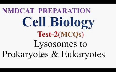 MCQs on Cell Biology (Test-2) NMDCAT Preparation 2021 and onward