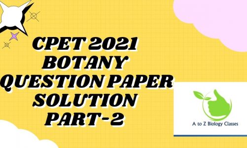 CPET BOTANY QUESTIONS & ANSWERS  ANALYSIS PART2
