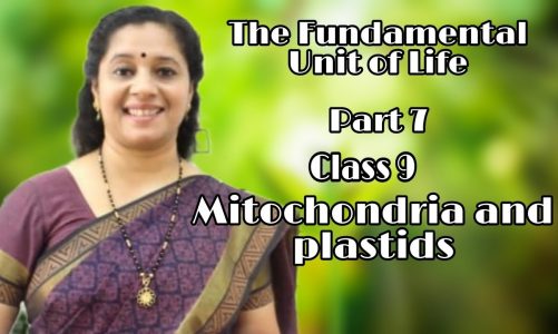 CLASS9: THE FUNDAMENTAL UNIT OF LIFE: PART 7: MITOCHONDRIA,PLASTIDS