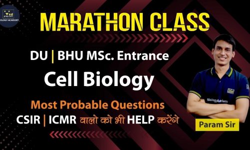 MARATHON CLASS |Cell Biology | Most Probable Questions | Du | BHU | MSc Entrance | Biology Academy