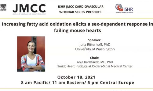 JMCC ISHR Cardiovascular Webinar   Dr Julia Ritterhoff