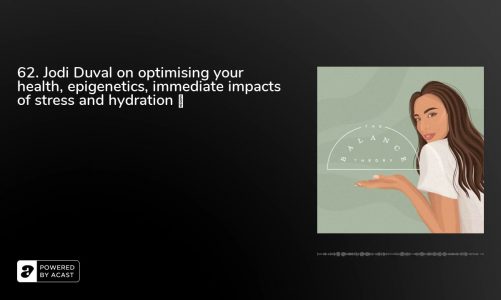 62. Jodi Duval on optimising your health, epigenetics, immediate impacts of stress and hydration 💦