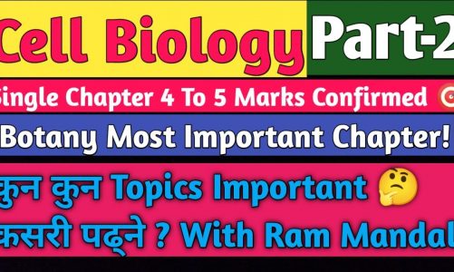Cell Biology! Part-2 | Botany Most Important Chapter For CEE Nepal| Ram Mandal | cee | csit in nepal
