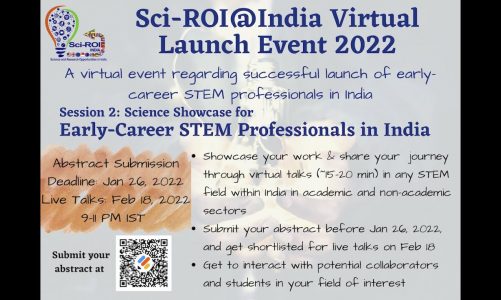 Science Showcase for Early-career STEM Professionals in India: Breakout Room#5— Biomedical Research