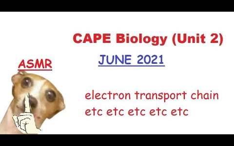 CAPE Biology Unit 2 2021 Paper 2 Full Walkthrough (ASMR)