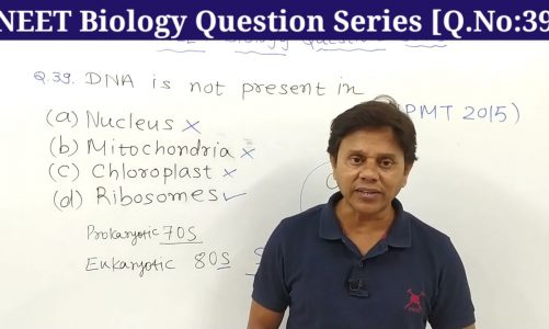 DNA Is Not Present In??? | Q. No-39 | NEET Biology Series | Toppers Biology