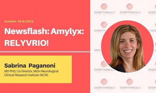 Sabrina  Paganoni on Newsflash: Amylyx: RELYVRIO!