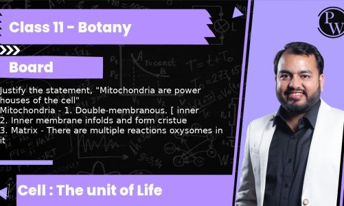 Justify the statement, “Mitochondria are power houses of the cell” Mitochondria – 1. Double-membr…