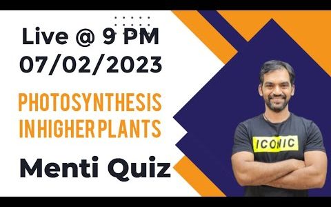 Photosynthesis In Higher Plants | Menti Quiz #live