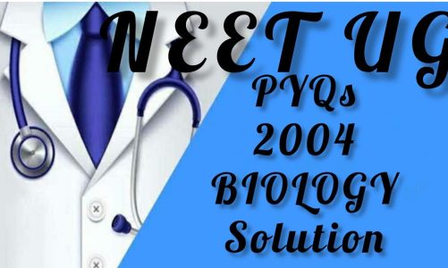 NEET(AIPMT) UG  | 2004 | Test paper Biology Solution