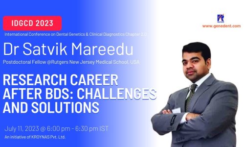 IDGCD 2023: Research Career After BDS: Challenges and Solutions