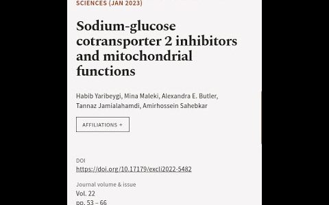 Sodium-glucose cotransporter 2 inhibitors and mitochondrial functions | RTCL.TV