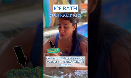 An ice bath can help with hormones #icebath #hormones #wimhof #mitochondria #shorts